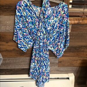 Vibrant Multicolor Kimono Dress